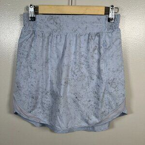 Lululemon Hotty Hot High-Rise Skirt Skort Size 6 Long Gravel Dust Pastel Blue